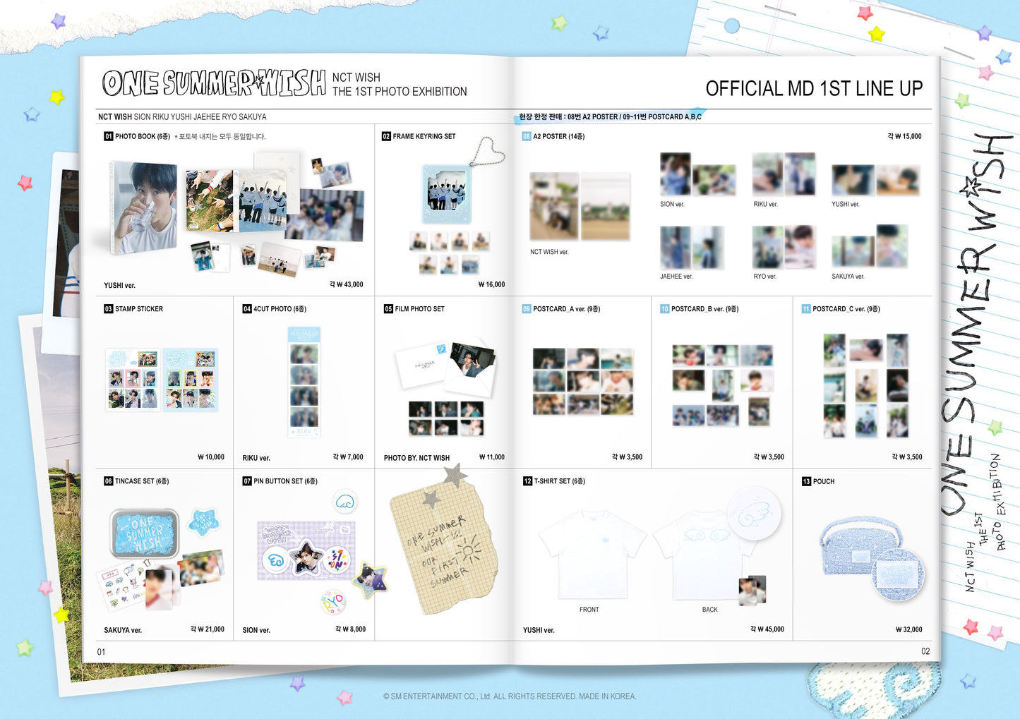 [NCT] NCT Wish : 1st Photo Exhibition : One Summer Wish (1st Line Up)