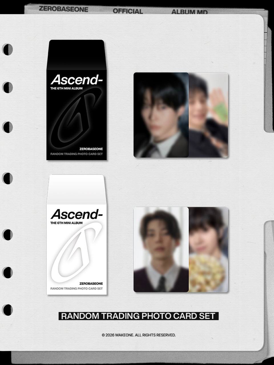 [ZEROBASEONE] Ascend- : Random Trading Photocard Set