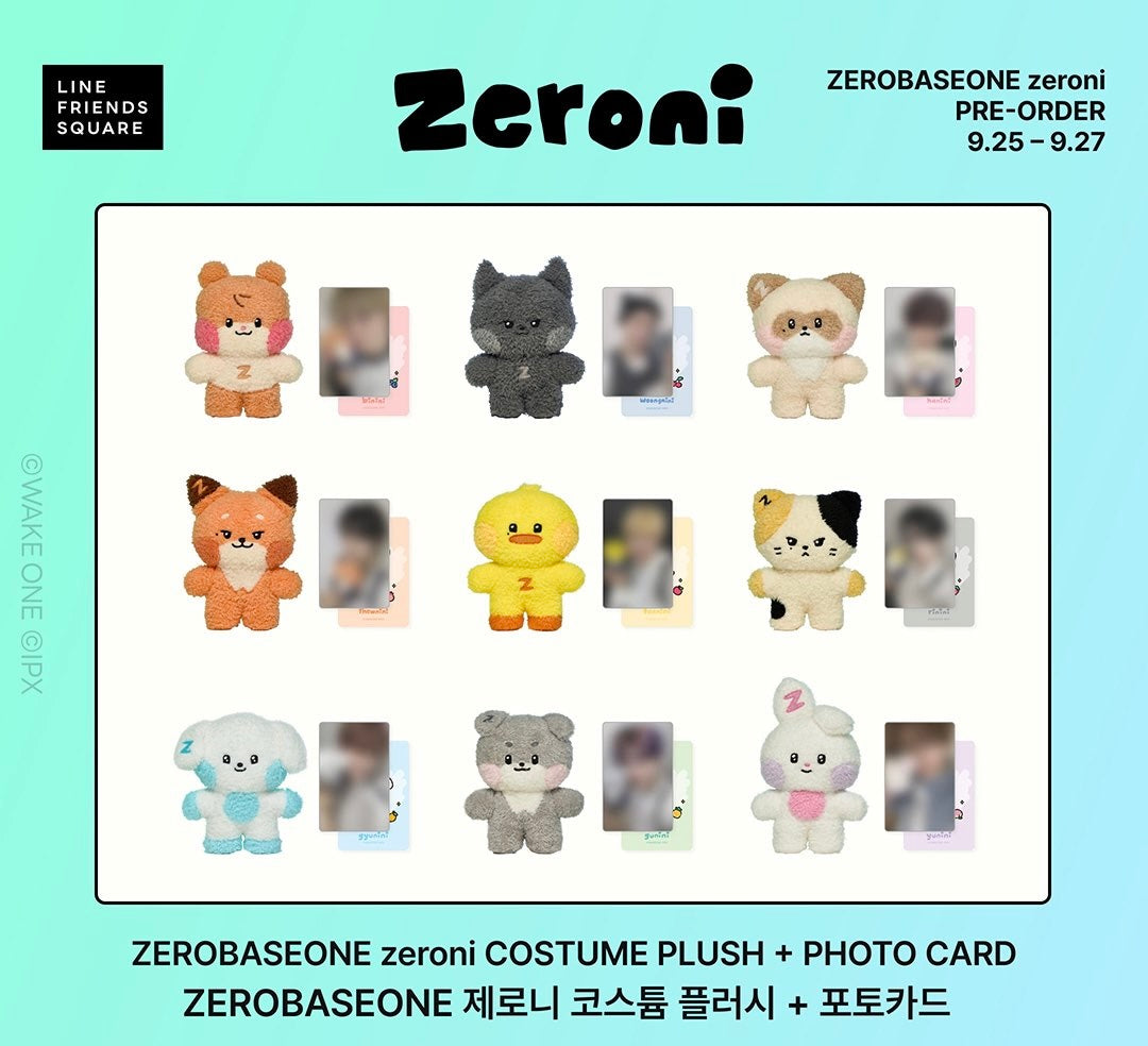 [ZEROBASEONE] Zeroni : Costume Plush