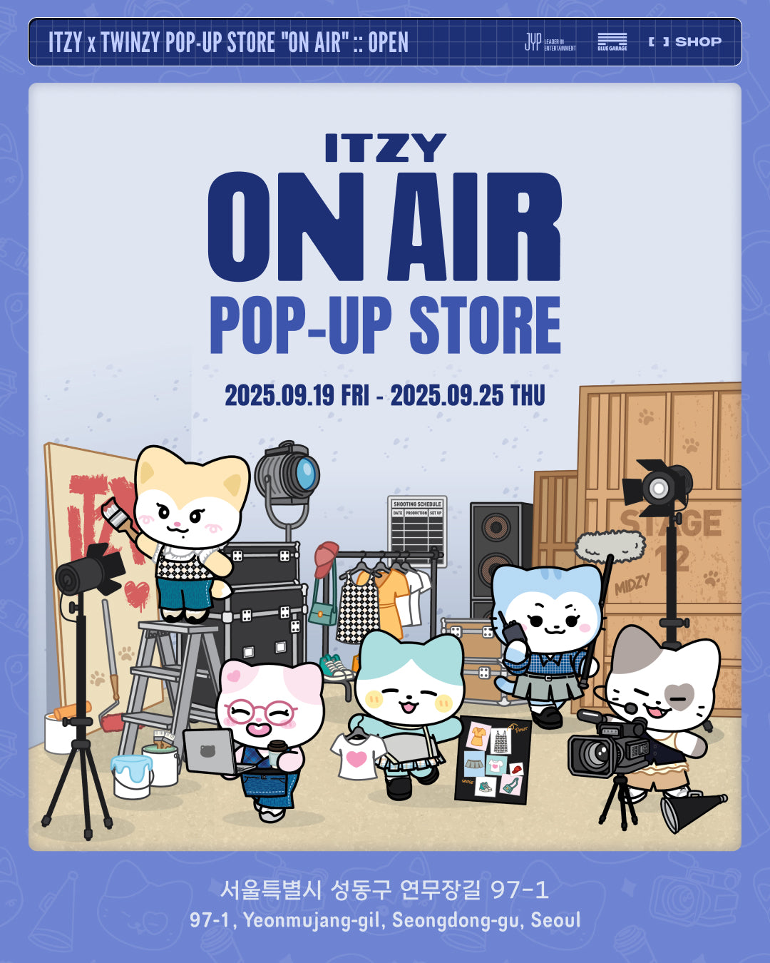 [ITZY] ITZY x TWINZY Pop Up Store "ON AIR" : MD Line Up