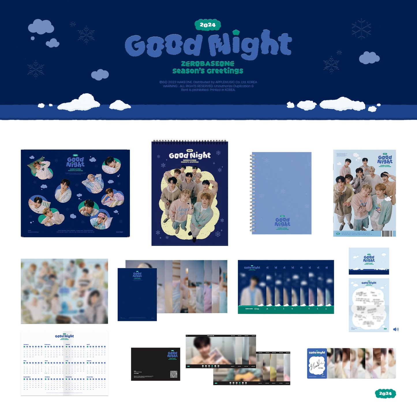 [ZEROBASEONE] 2024 Seasons' Greetings : Good Night