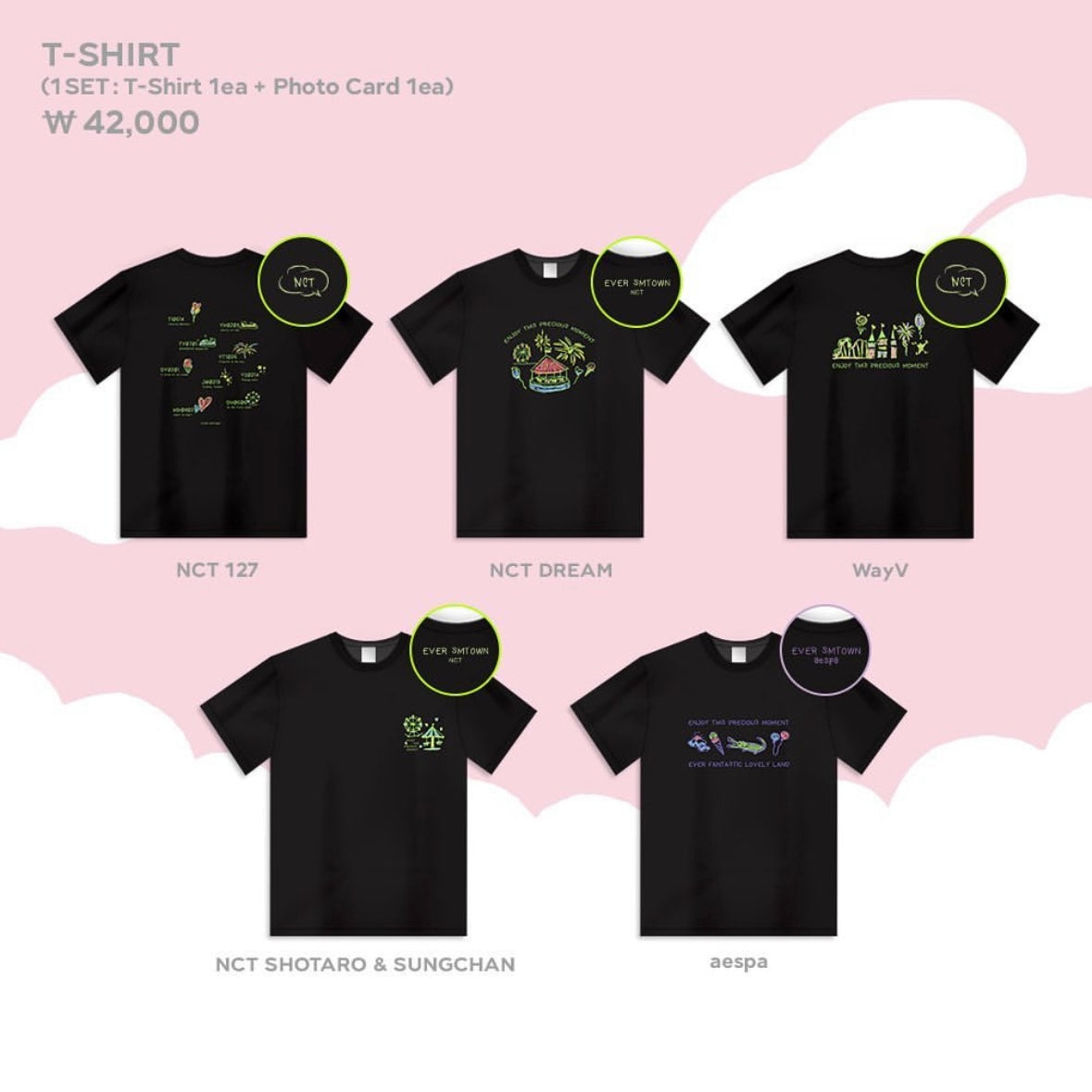 [EVERLAND] NCT | AESPA : EVER SMTOWN : Kwangya@Everland MD : T-Shirt ...