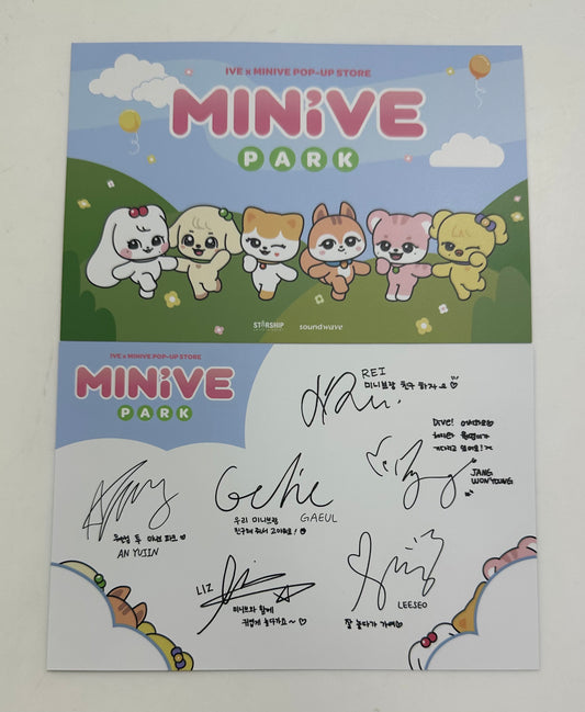 [IVE] IVE x MINIVE Pop Up Store : MINIVE Park Postcard