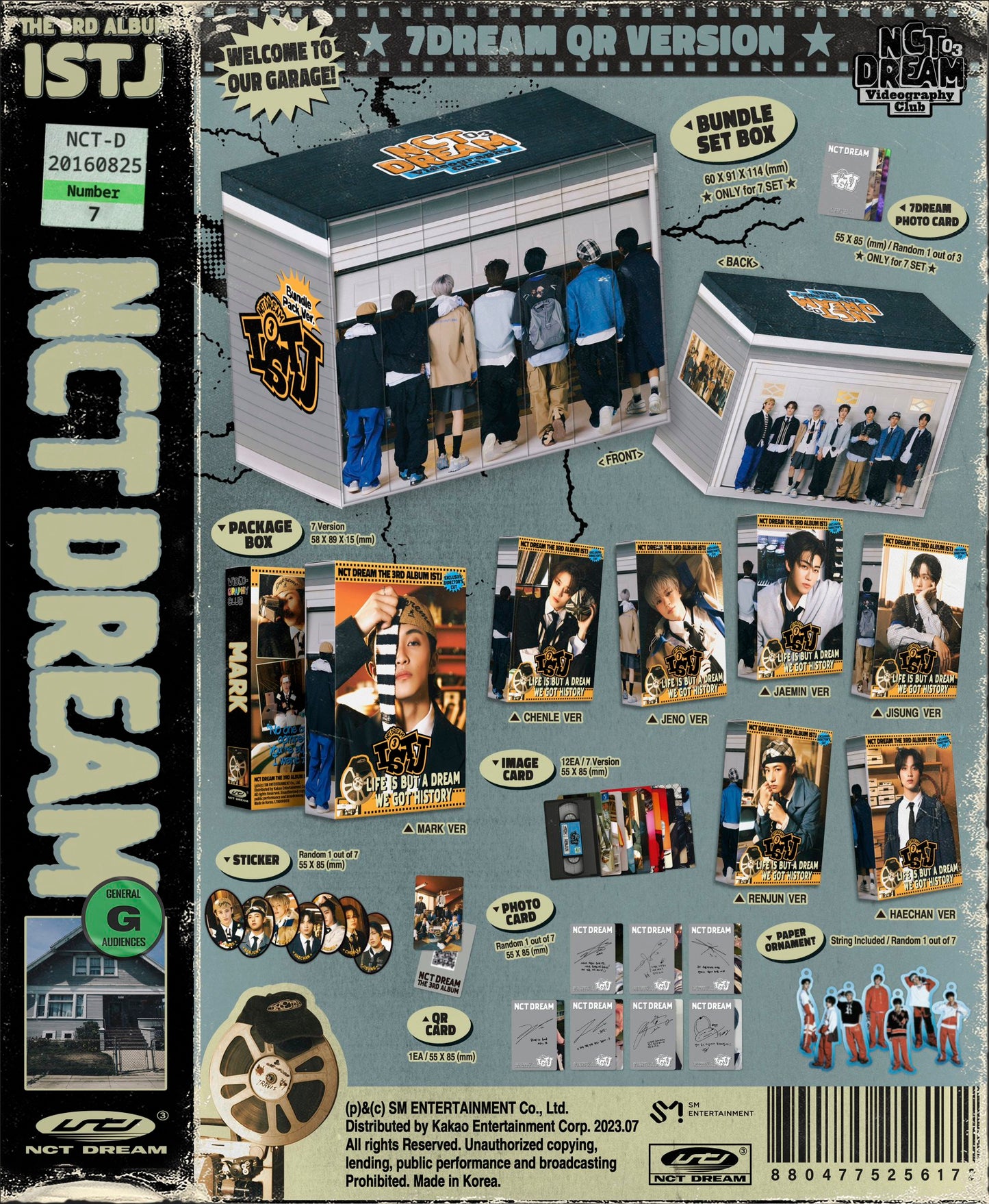 [NCT] NCT Dream : ISTJ : 7Dream QR Ver. Smart Album