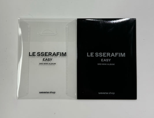 [LE SSERAFIM] Easy : POB : Clear Folder