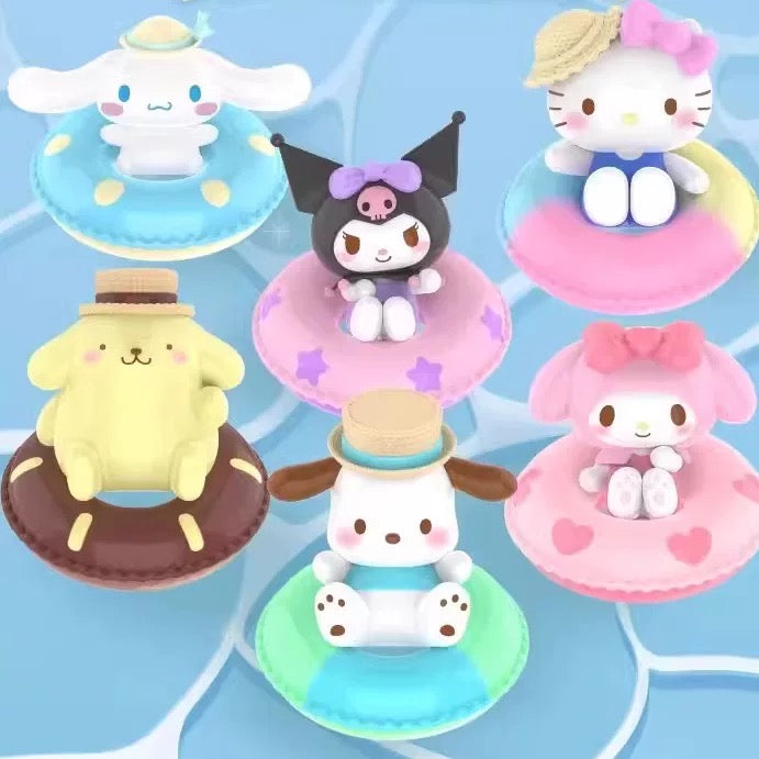 [SANRIO] Characters : Swimming Float : Random Character Figure