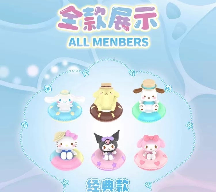 [SANRIO] Characters : Swimming Float : Random Character Figure