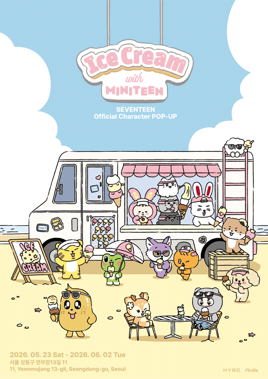 [SEVENTEEN] Ice Cream With Miniteen : Official Character Pop Up Merch List