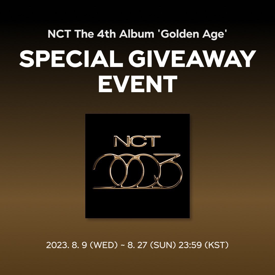 [NCT] Golden Age : Archiving Ver : Special Giveaway Event