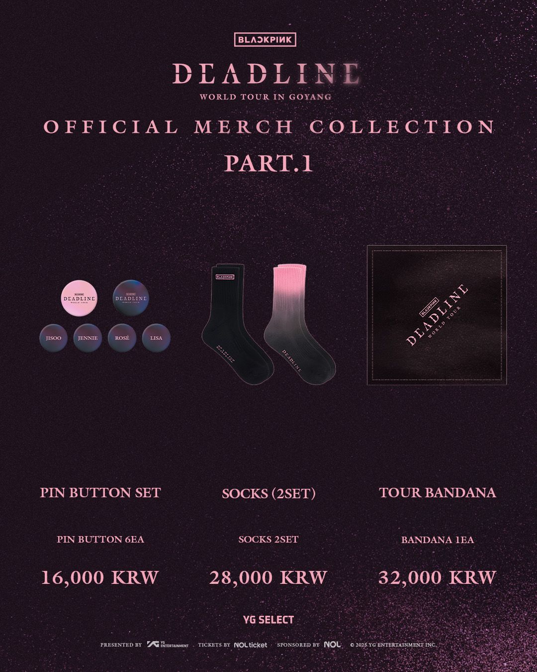 BLACKPINK] Deadline : World Tour In Goyang : Official Merch
