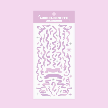 [DUCKYWORLD] Purple Silver Foil Bubble Sticker