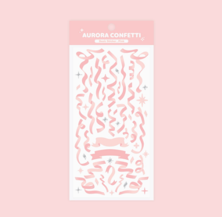 [DUCKYWORLD] Pink Silver Foil Bubble Sticker