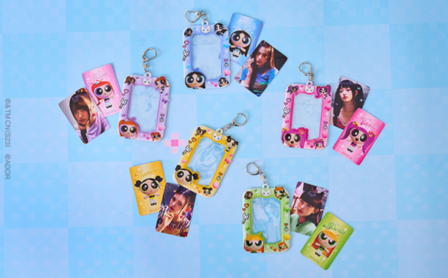 [NEW JEANS] THE POWERPUFF GIRLS x NJ Photocard Holder Keyring