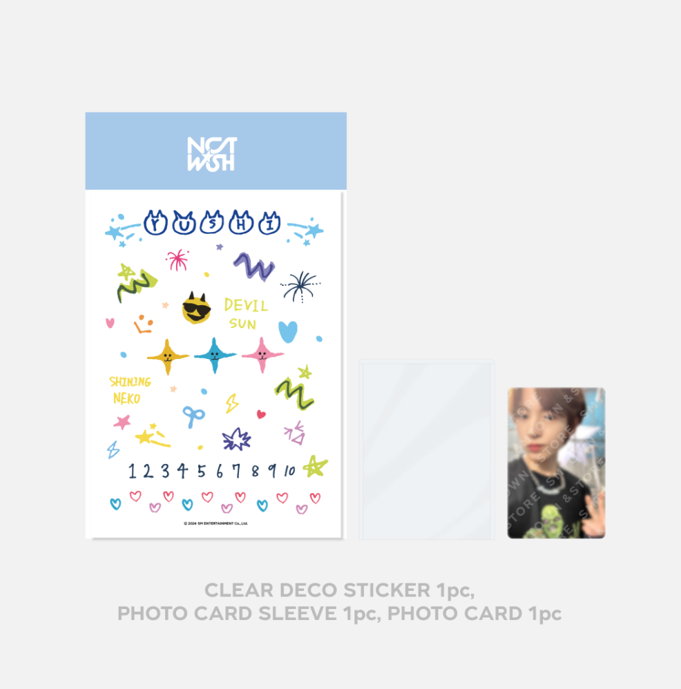 [NCT] NCT Wish : Wish Station : Photocard Deco Sticker Set