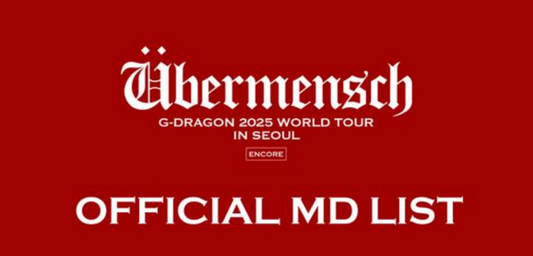 [BIGBANG] GDRAGON 2025 World Tour In Seoul Encore - Übermensch : Official MD