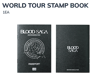 [ENHYPEN] Blood Saga : World Tour Stamp Book