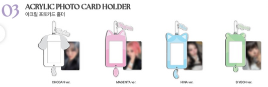 [QWER] Ceremony : Acrylic Photocard Holder