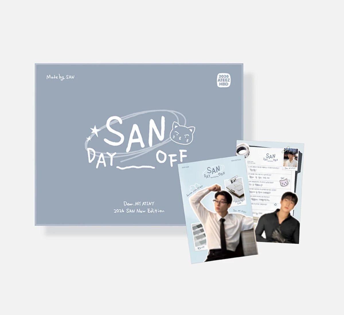 [ATEEZ] SAN HBD Birthday MD : Day Off : Pouch & Cushion Strap Keyring