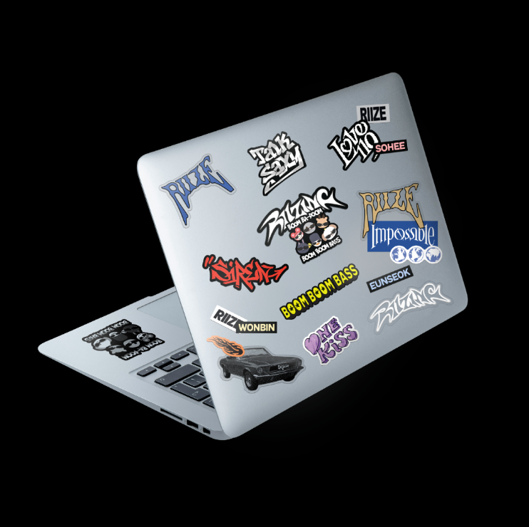 [RIIZE] Riizing : Removable Laptop Deco Sticker Set