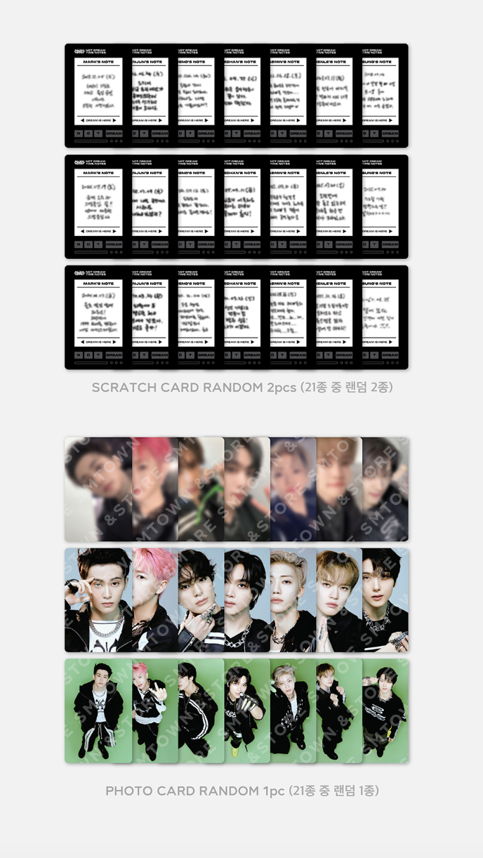 [NCT] 2025 NCT Dream Tour : The Dream Show 4: Dream The Future : Random Trading Card (Time Note Set)