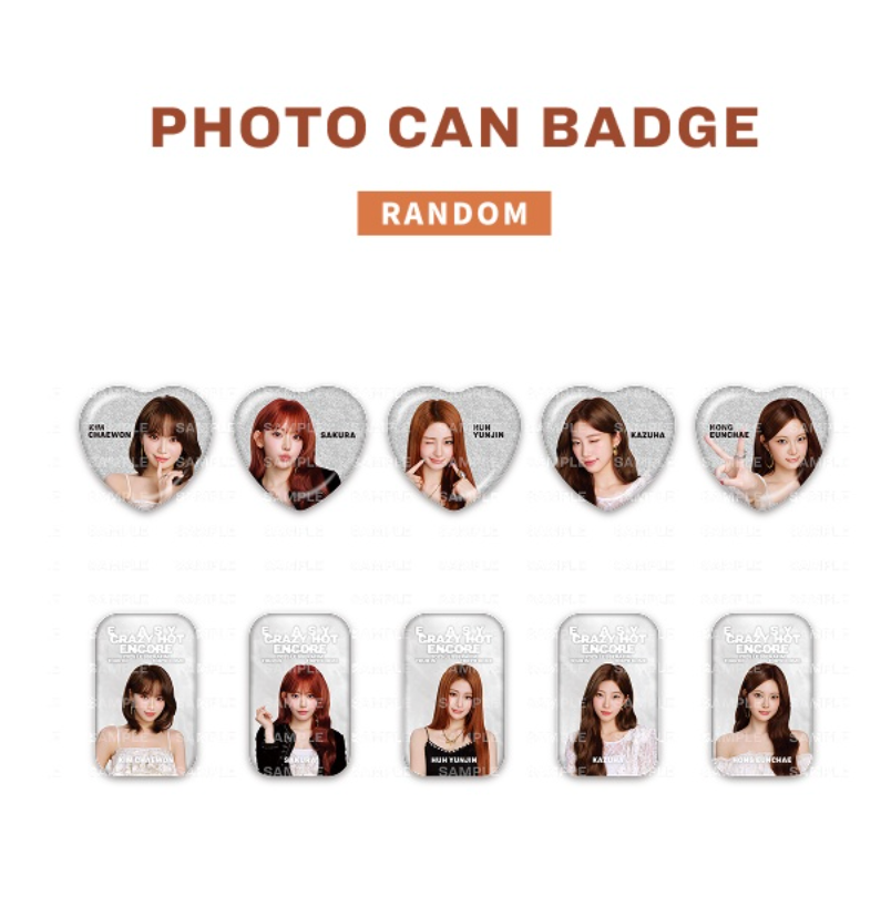 [LE SSERAFIM] 2025 TOUR : EASY CRAZY HOT ENCORE IN JAPAN : Photo Can Badge