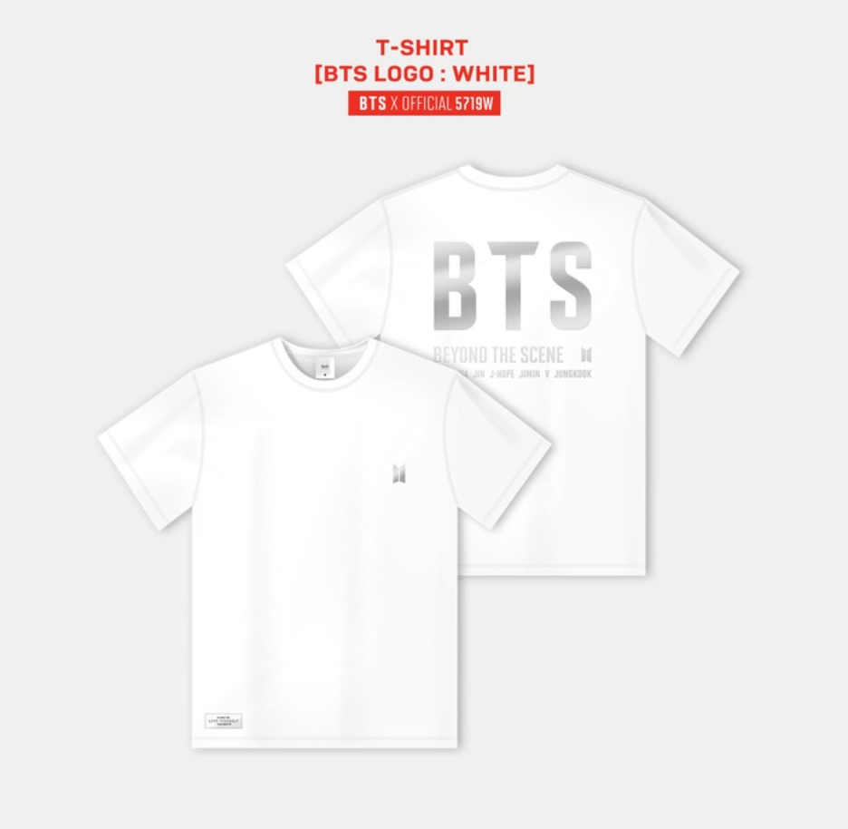 [BTS] T-Shirt [Big Logo : White]