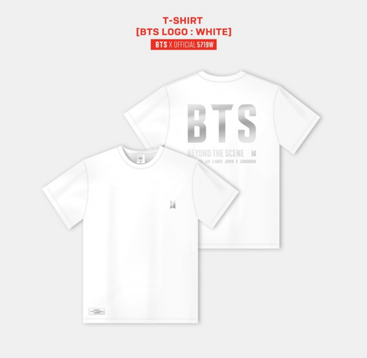 [BTS] T-Shirt [Big Logo : White]