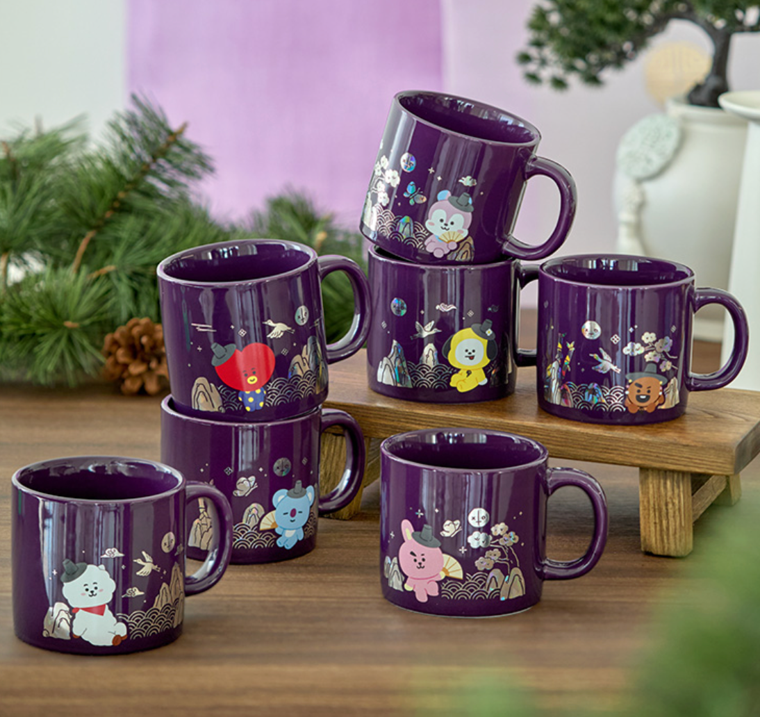 [BT21] Premium K Edition Mother-of-pearl Graphic Mug