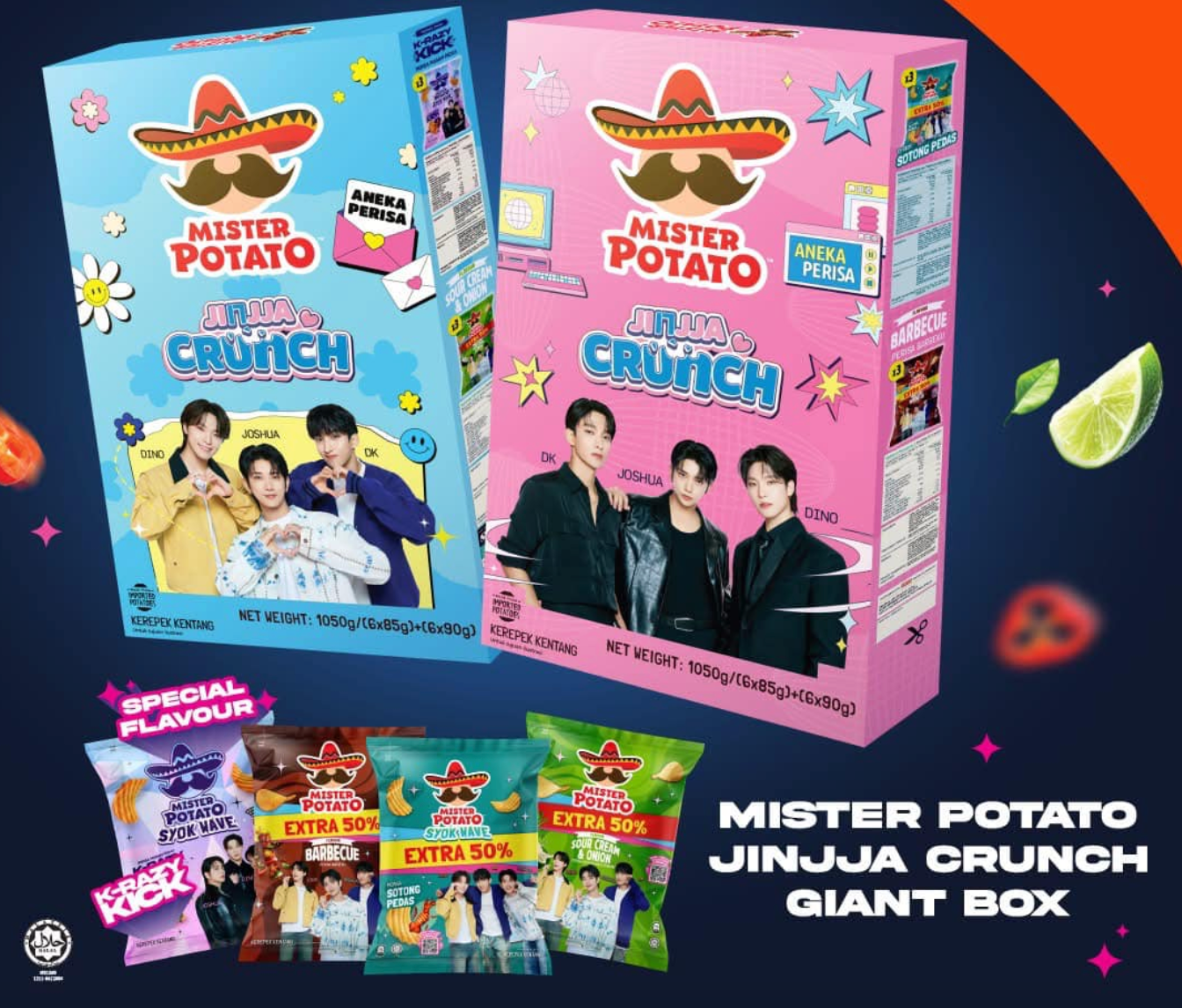 [SEVENTEEN] Mister Potato Jinjja Crunch Giant Box