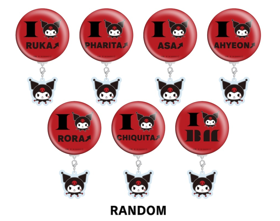 [BABYMONSTER] Kuromi : Random Charm Attached Can Badge