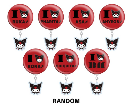 [BABYMONSTER] Kuromi : Random Charm Attached Can Badge
