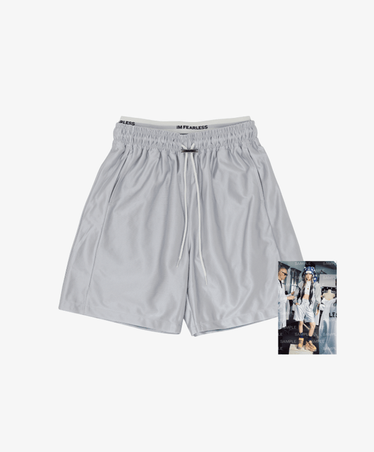 [LE SSERAFIM] Oversized Shorts (Light Grey)