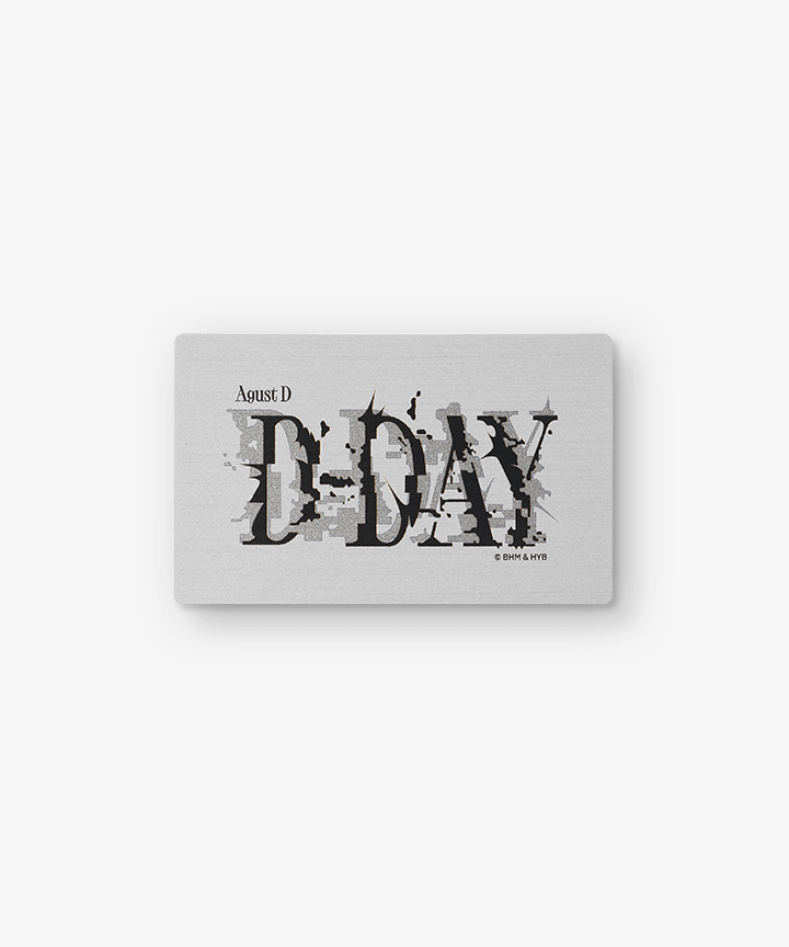 [BTS] Suga : Agust D : D-Day : Metallic Photocard