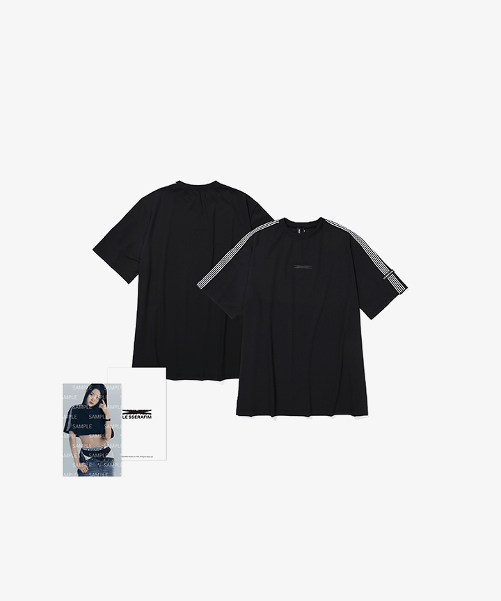 [LE SSERAFIM] 2023 S/S Pop Up : Oversized S/S T-Shirt (Black) – krmerch