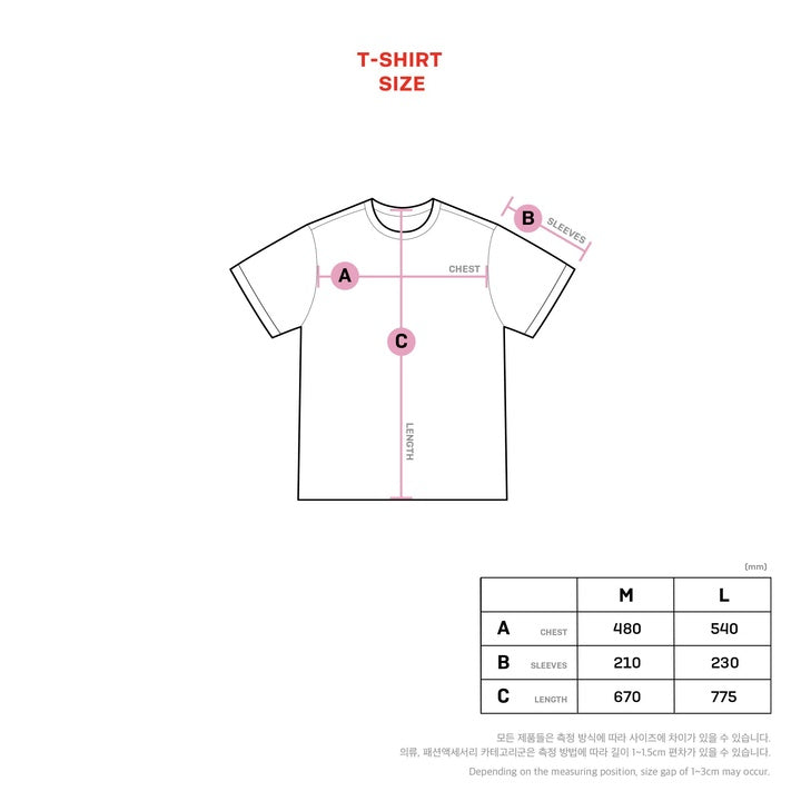 [BTS] T-Shirt [Big Logo : White]