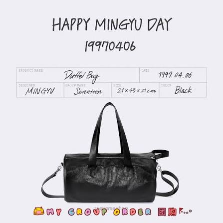 [SEVENTEEN] Happy Mingyu Day : Duffel Bag