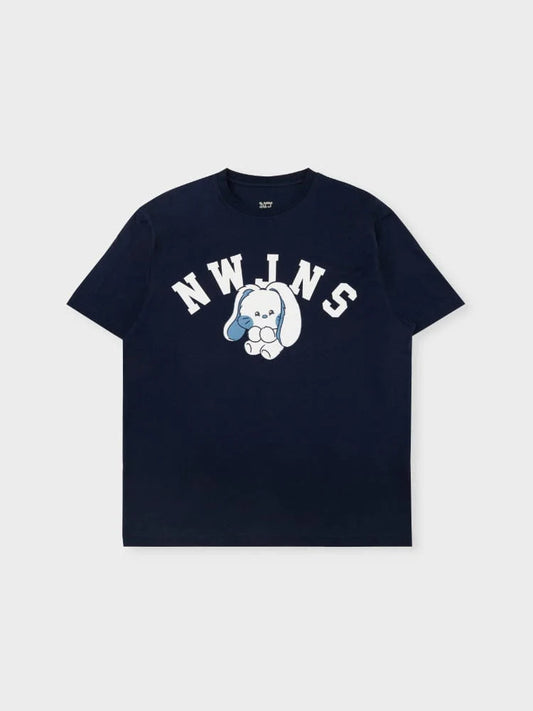 [NEWJEANS] Bunini Short Sleeve T-Shirt (Navy)