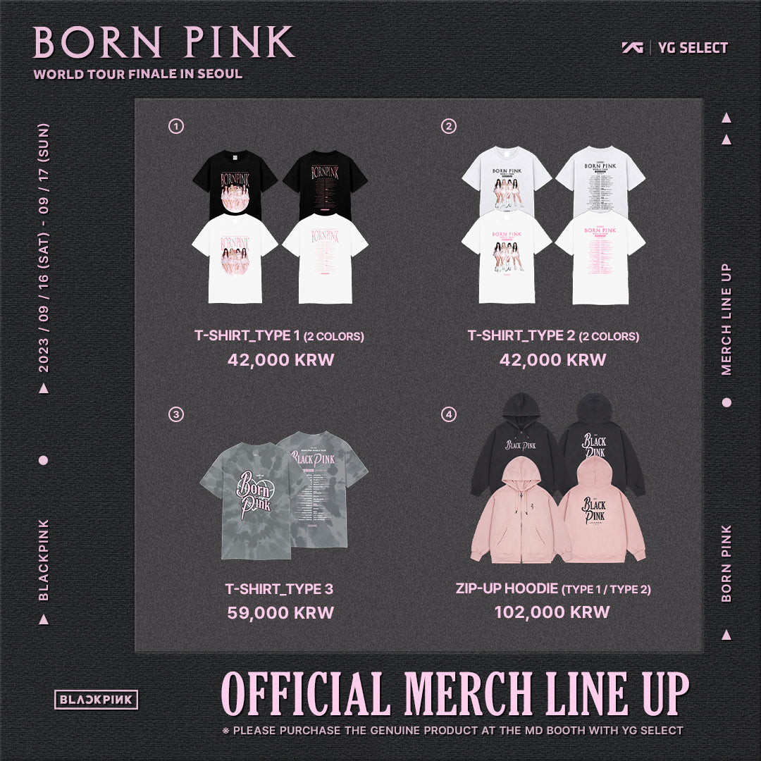 BLACKPINK] Born Pink World Tour Finale In Seoul MD – krmerch