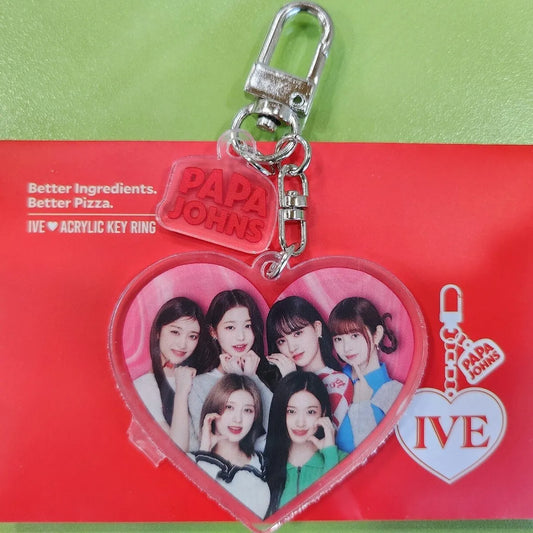 [IVE] PapaJohns x IVE : Acrylic Keyring