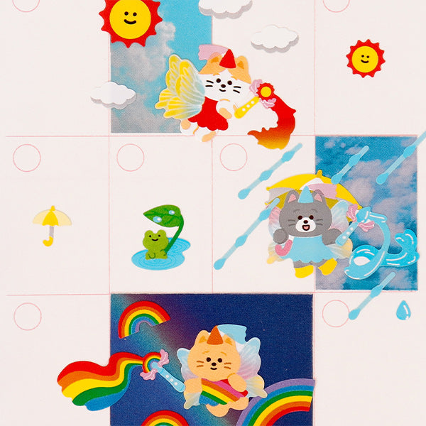 Emoticon Weather Stickers