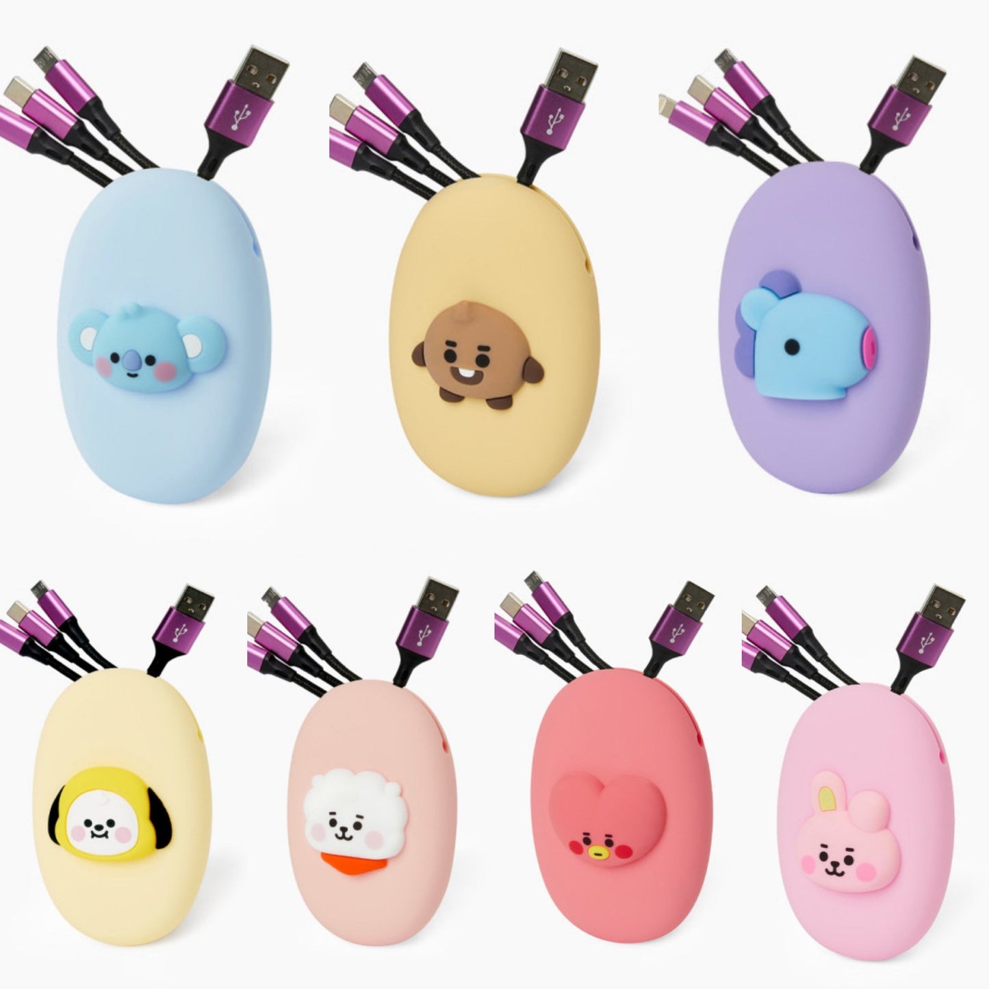 [BT21] Baby Multi Cable Pouch Set