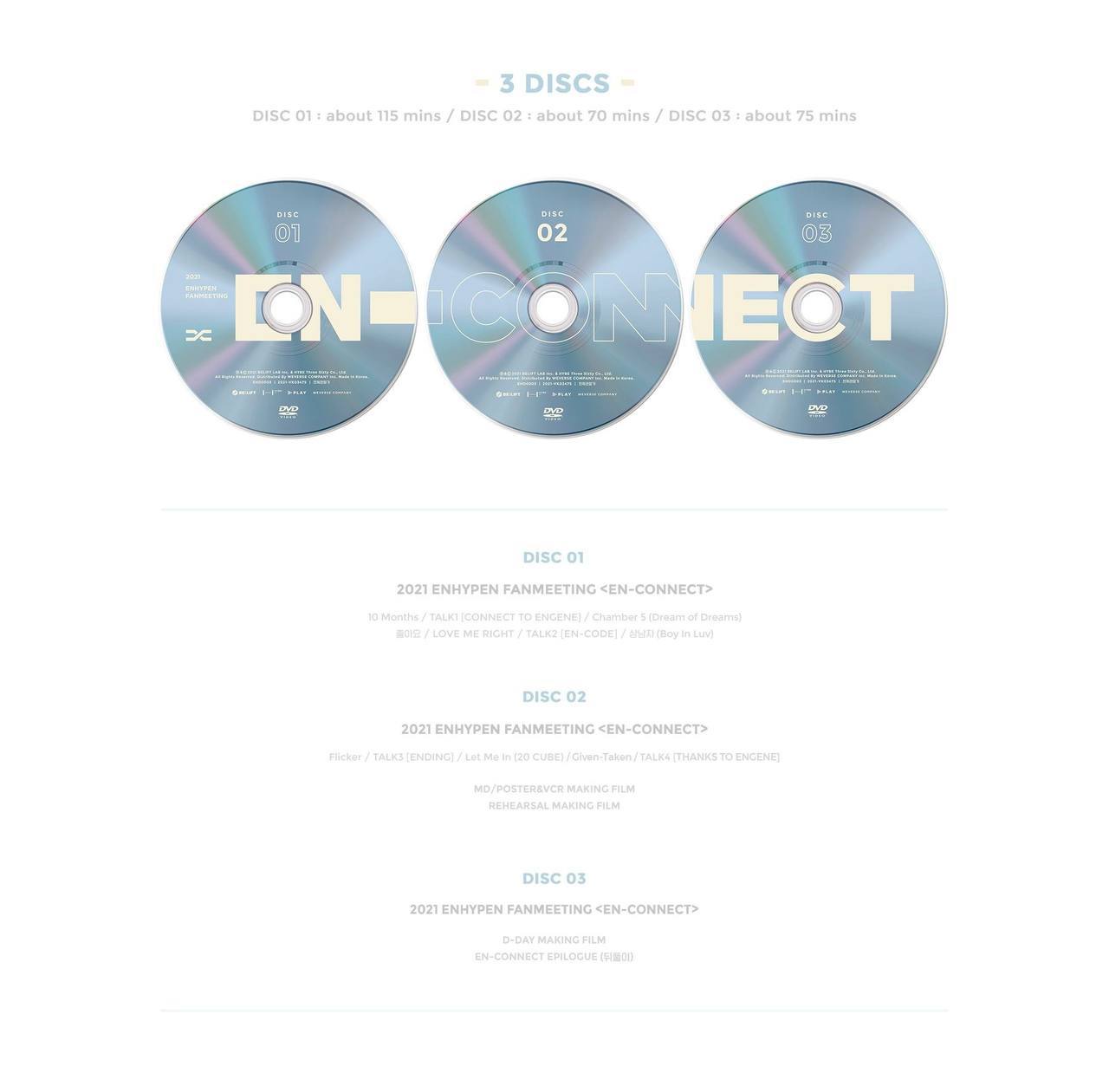 ENHYPEN FANMEETING「EN-CONNECT」DVD 2021 Amazon.com: ENHYPEN 2021 FANMEETING EN-CONNECT DVD. 3p DVD