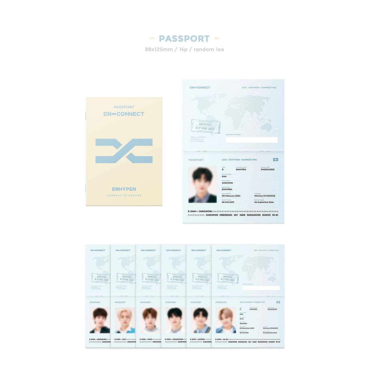 Enhypen Jay Enconnect passport book and on sale dvd photocard