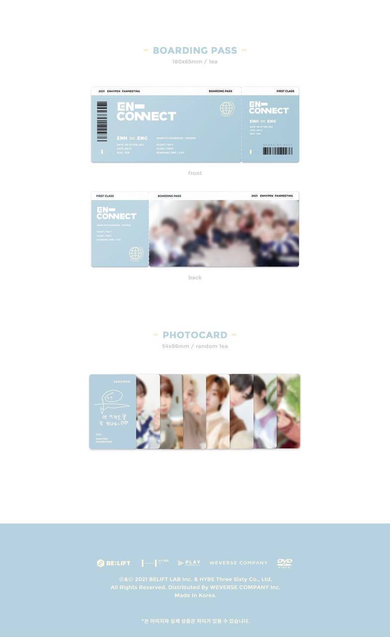 ENHYPEN FANMEETING「EN-CONNECT」DVD 2021 ENHYPEN - 2021 FANMEETING [EN-CONNECT] DVD