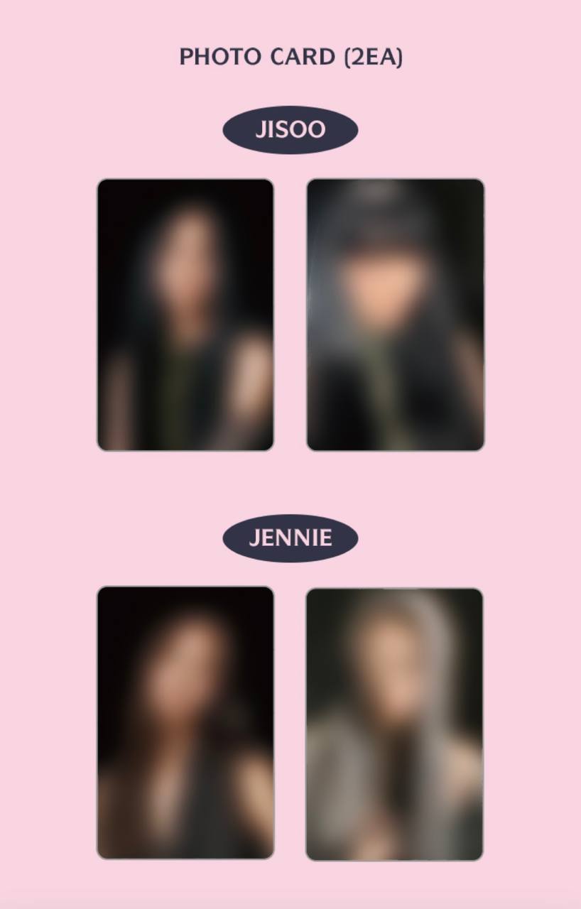 [BLACKPINK] Born Pink : 2 Pocket Photo Card Holder