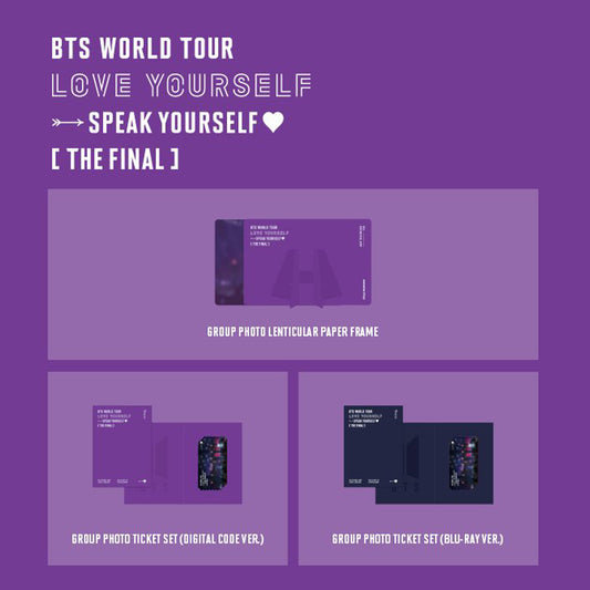 [BTS] World Tour Love Yourself : Speak Yourself (The Final) : Lenticular Photo Frame