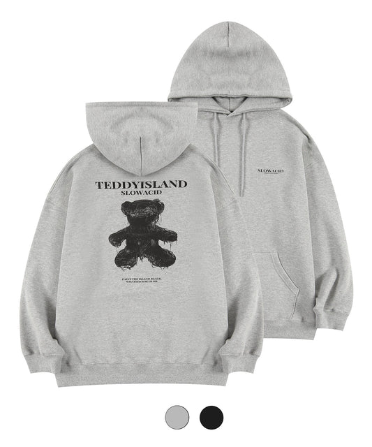 [NCT] Slow Acid x Teddy Island : Oil Teddy Hoodie