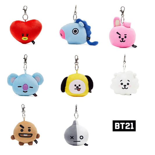 [BT21] Face Doll Bag Charm Keyring