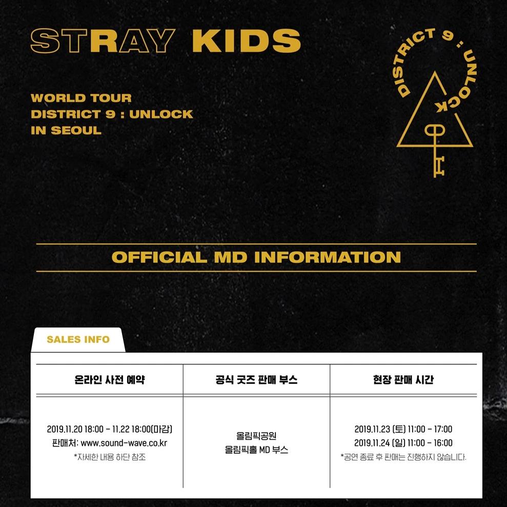 [STRAY KIDS] World Tour 'District 9 : Unlock' In Seoul Concert Merchandise