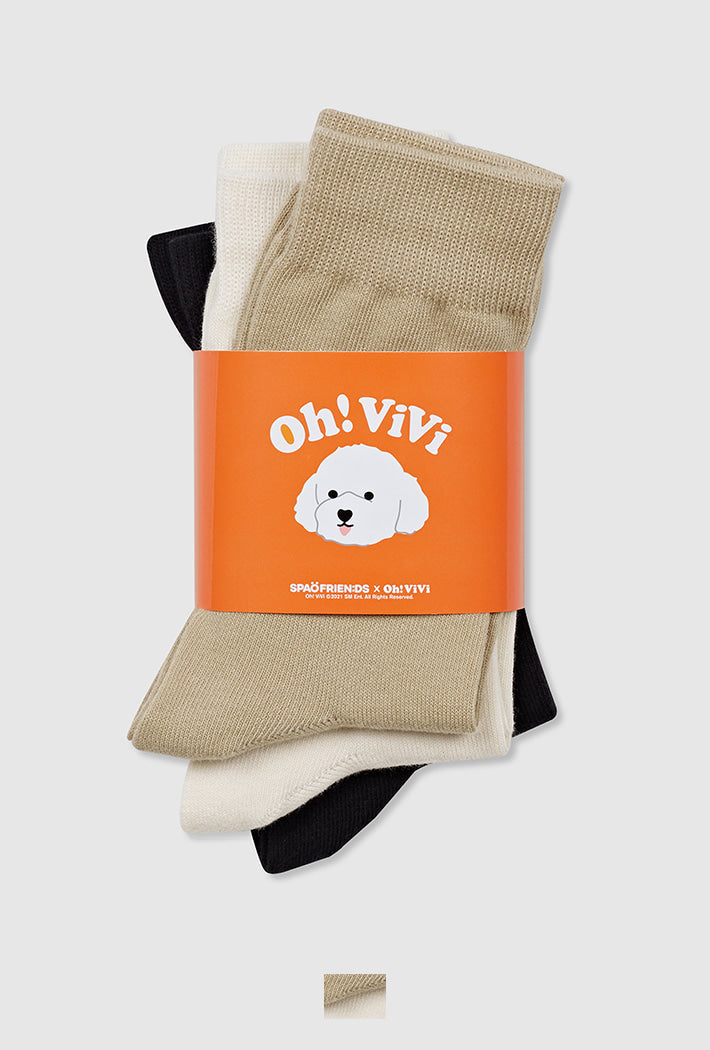 [SPAO] EXO Sehun : SPAO x Oh!ViVi : Socks : Pack of 3